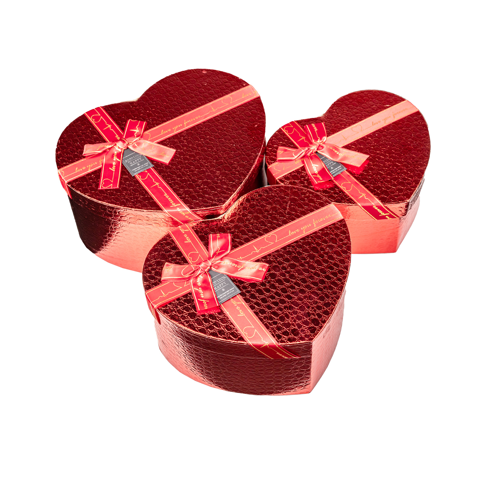Flower box Heart 23X27X13 cm, 21X23X12 cm, 18X20*10 cm, 3 pcs